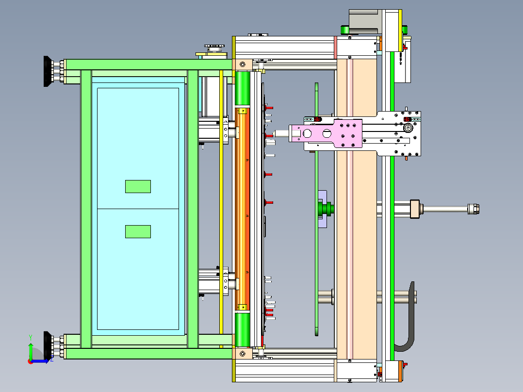 艾美特自动打胶预压一体机设备左视图