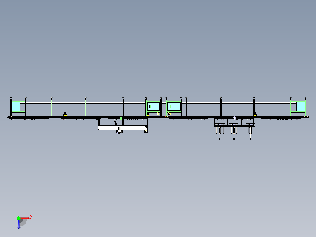艾美特自动打胶预压一体机设备俯视图