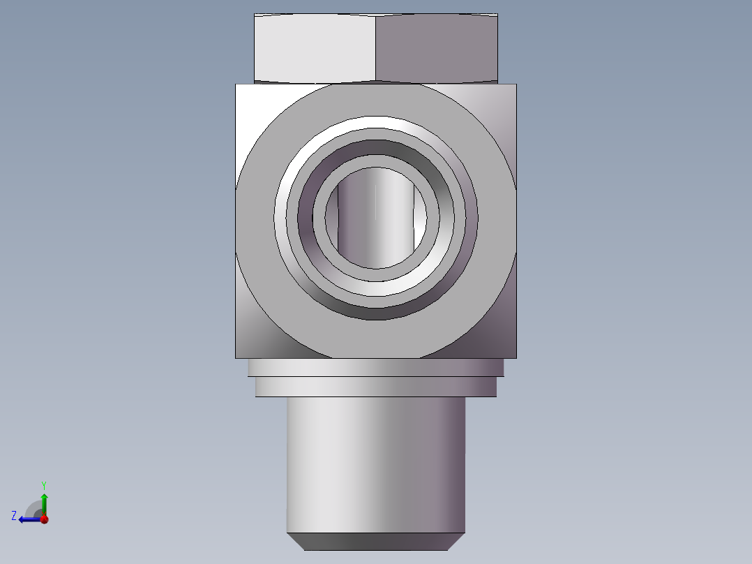 铰接式90度接头、1CI-16-14右视图