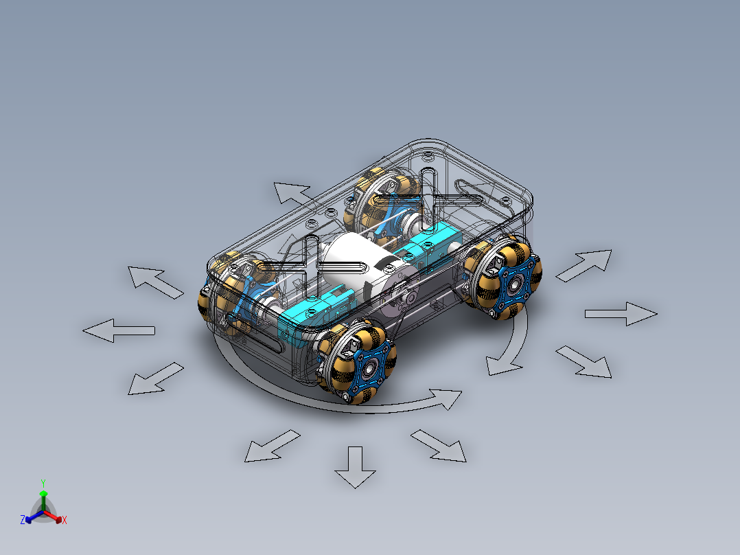 AGV小车、AGV(137)正等轴测图