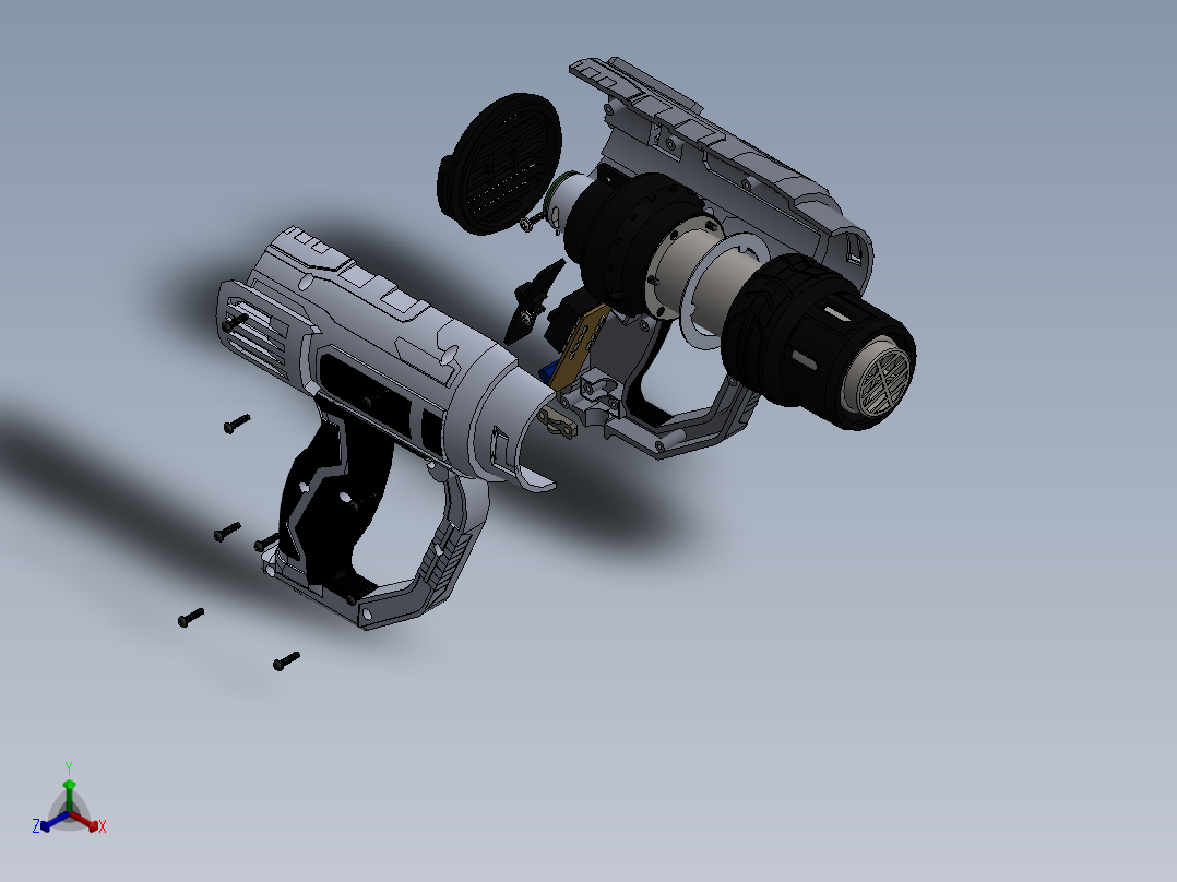 电钻(45)正等轴测图