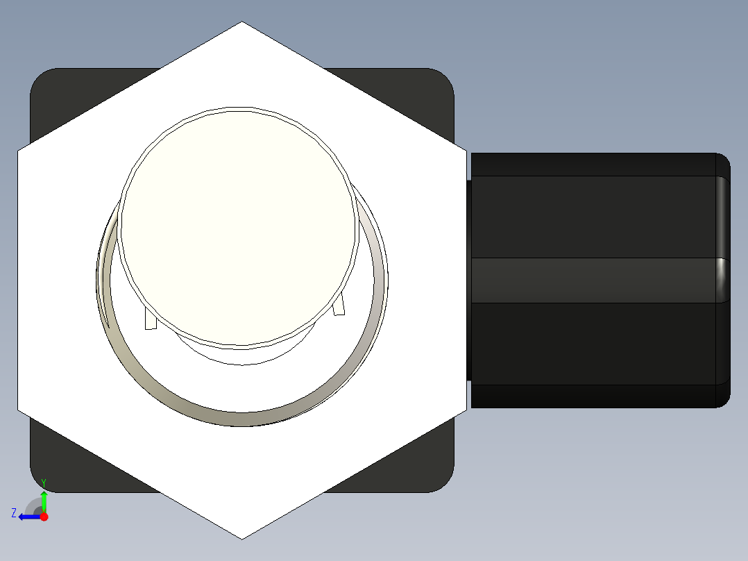 鸭嘴液位浮球开关右视图