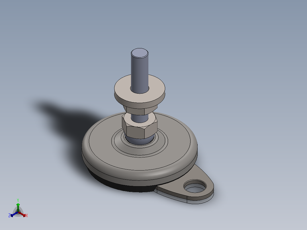 脚杯、脚垫(5)正等轴测图