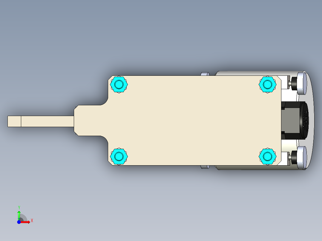 滚筒送料组件前视图