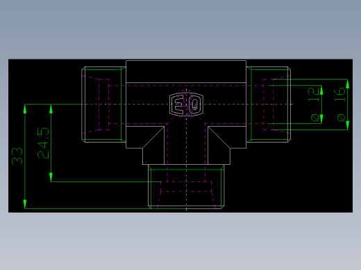 PARKER管接头EO Union tee T16S71X_front