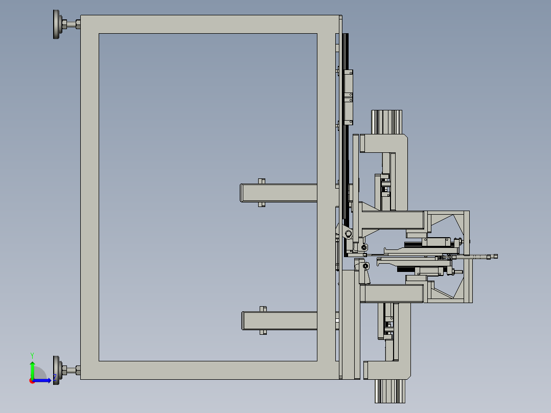 扩展网折边整形一体机左视图