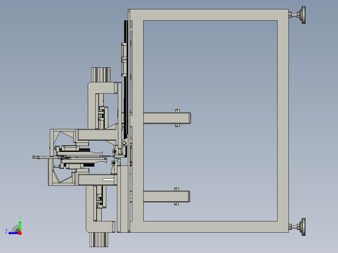 扩展网折边整形一体机右视图