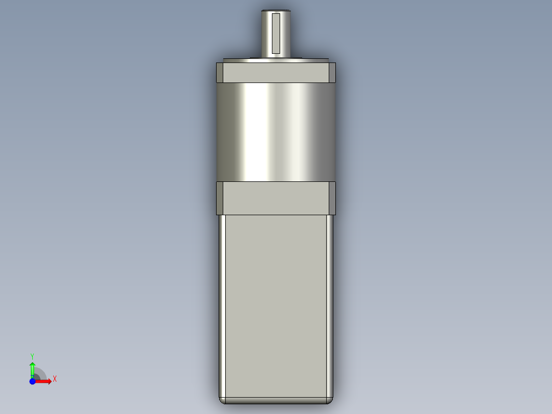 回转支撑驱动电机前视图