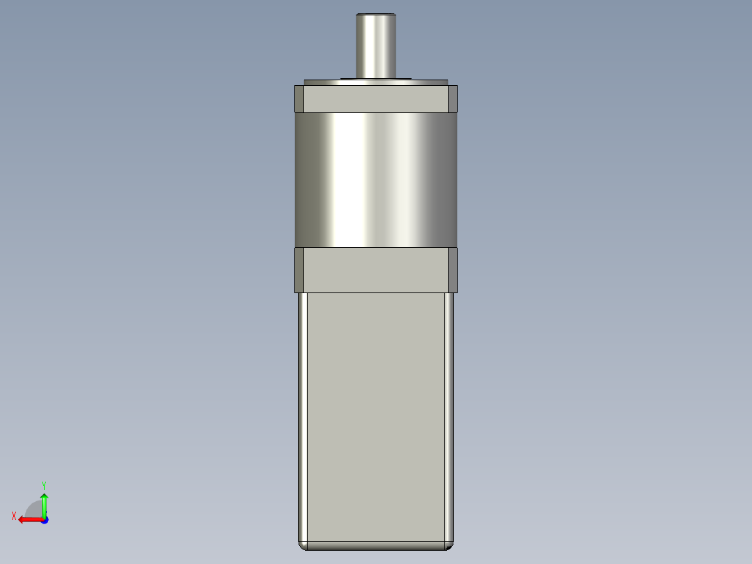 回转支撑驱动电机后视图