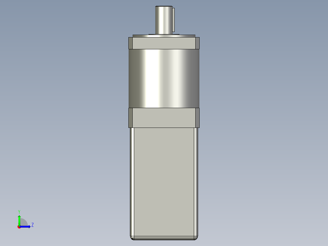 回转支撑驱动电机左视图