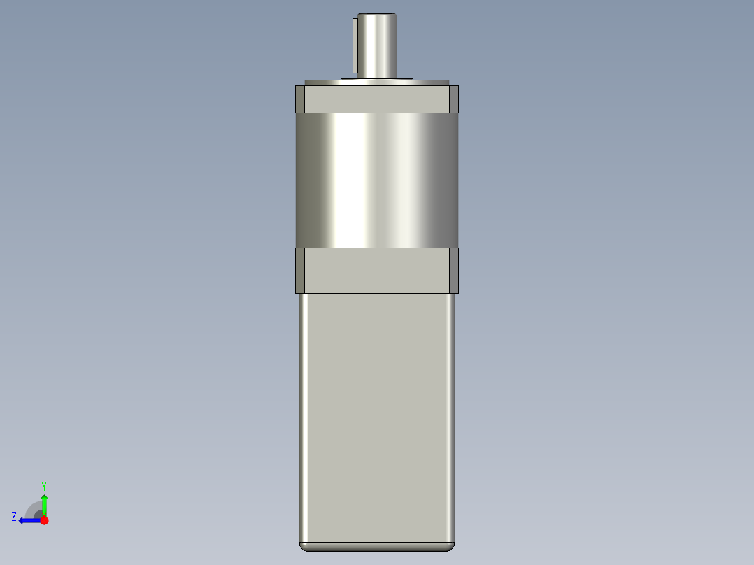 回转支撑驱动电机右视图