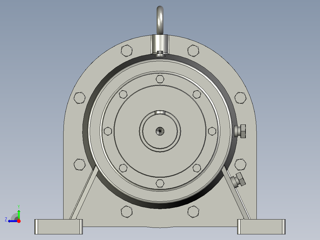 BWD型单级摆线针轮减速电机BWD3-87-Y3-4P-M1-1_BWD型(单级)右视图