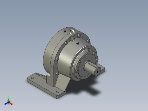 BWD型单级摆线针轮减速电机BWD3-87-Y3-4P-M1-1_BWD型(单级)正等轴测缩略图