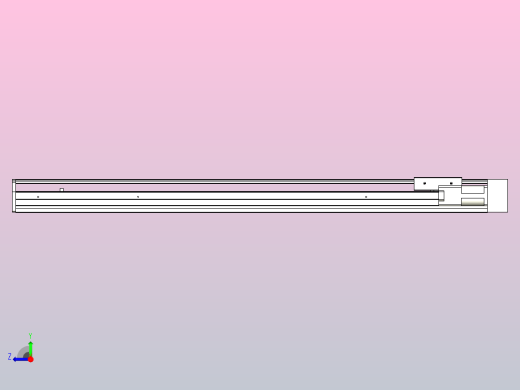 MTH10标准螺杆滑台[MTH10-L#-700-BR-P10-C3]右视缩略图