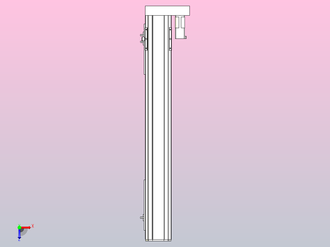 MTH10标准螺杆滑台[MTH10-L#-700-BR-P10-C3]俯视图