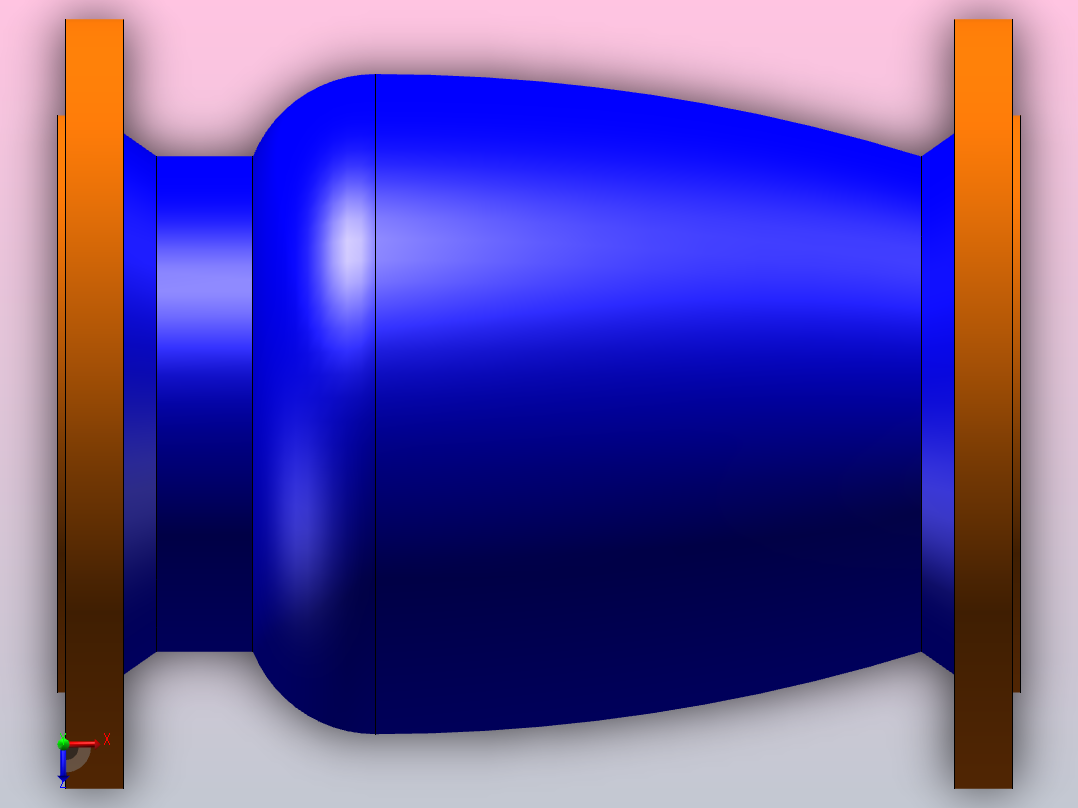 静音止回阀 HC42型 6款俯视图