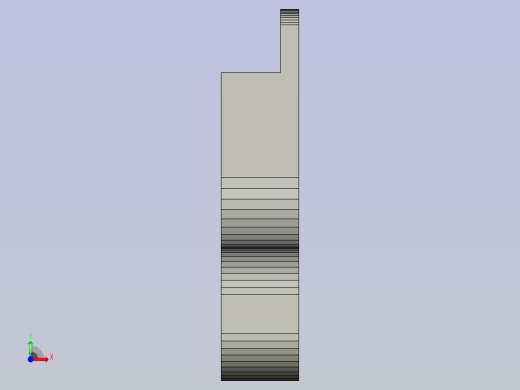 6圈墙的3D打印支架前视缩略图