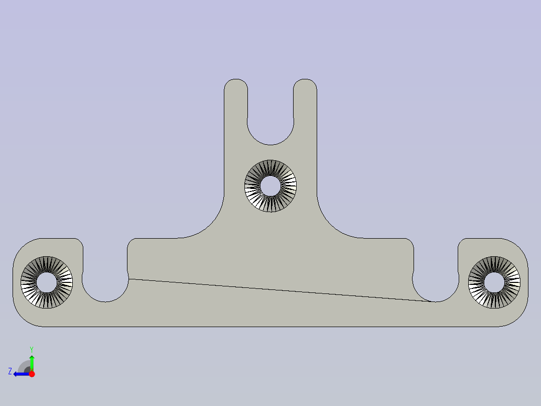 6圈墙的3D打印支架右视图