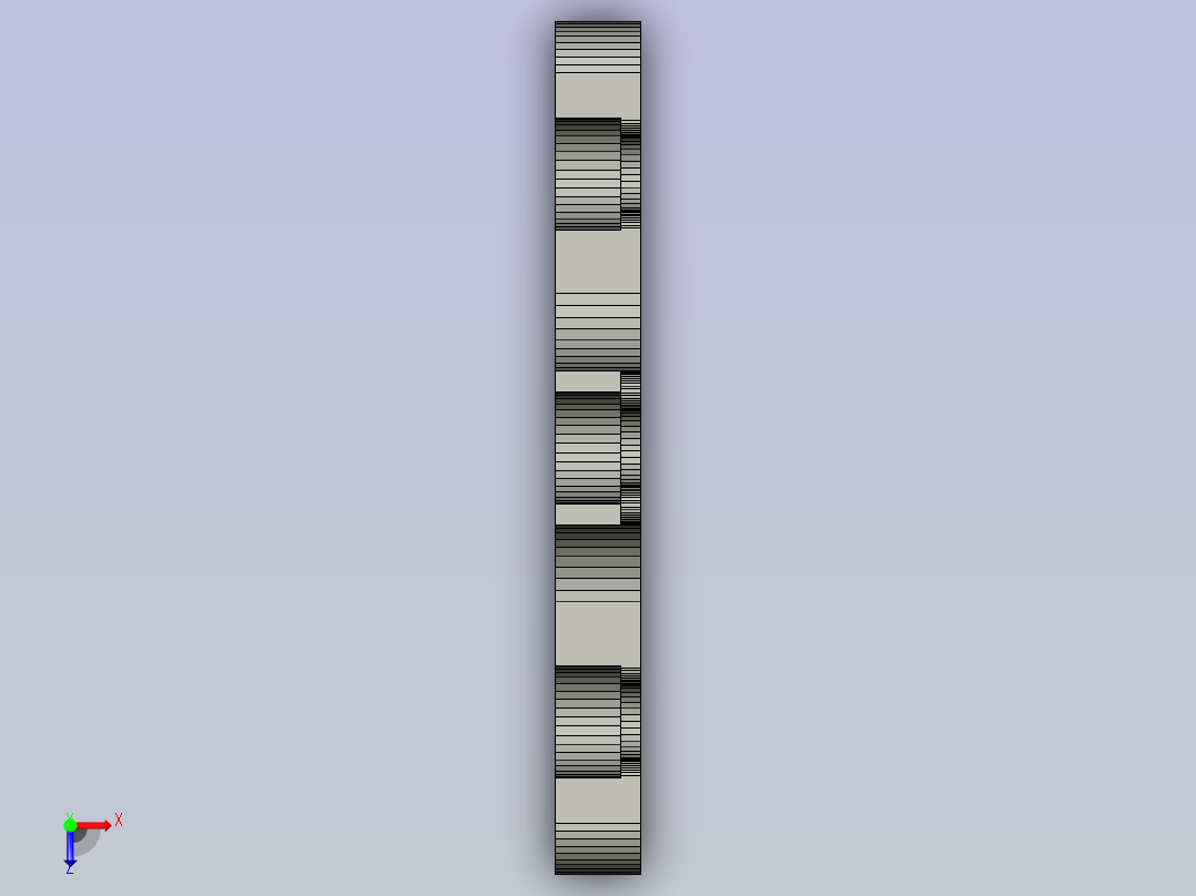 6圈墙的3D打印支架俯视图