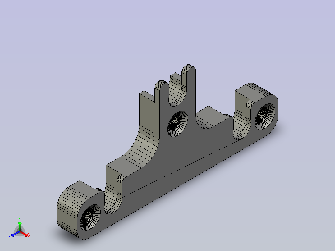 6圈墙的3D打印支架正等轴测图