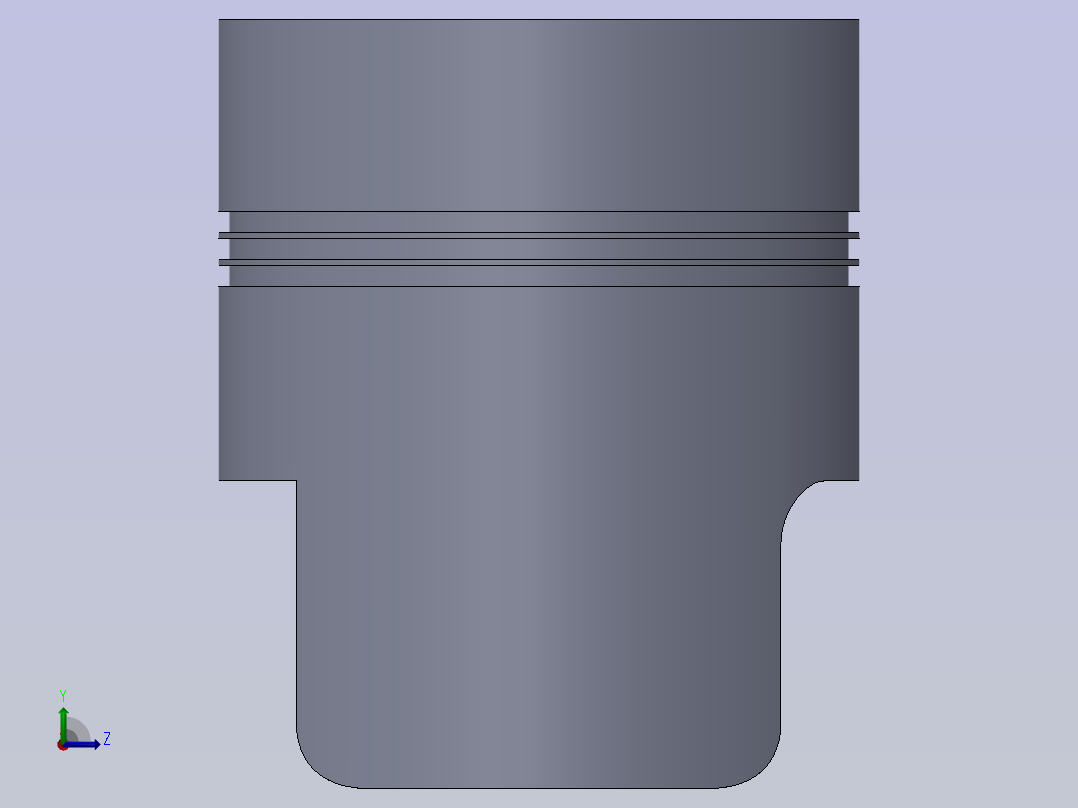 A0004917-参数型活塞头左视图