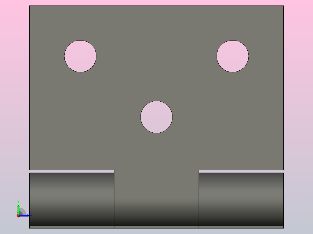 叶片铰链SLDPRT 50x63 5 90叶片铰链左视图