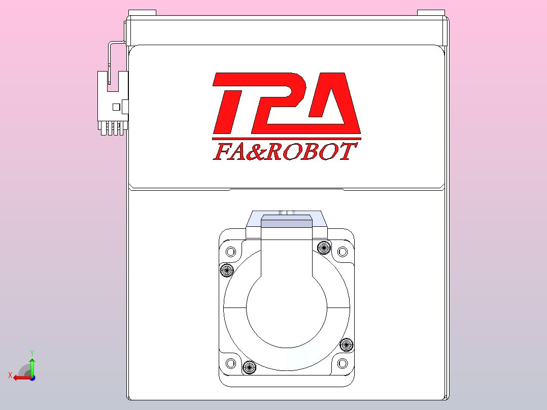 滚珠丝杠直线轴带导轨全封闭TPA-HCR-140D-2010C-L700-MP-Y-P40-N3后视图