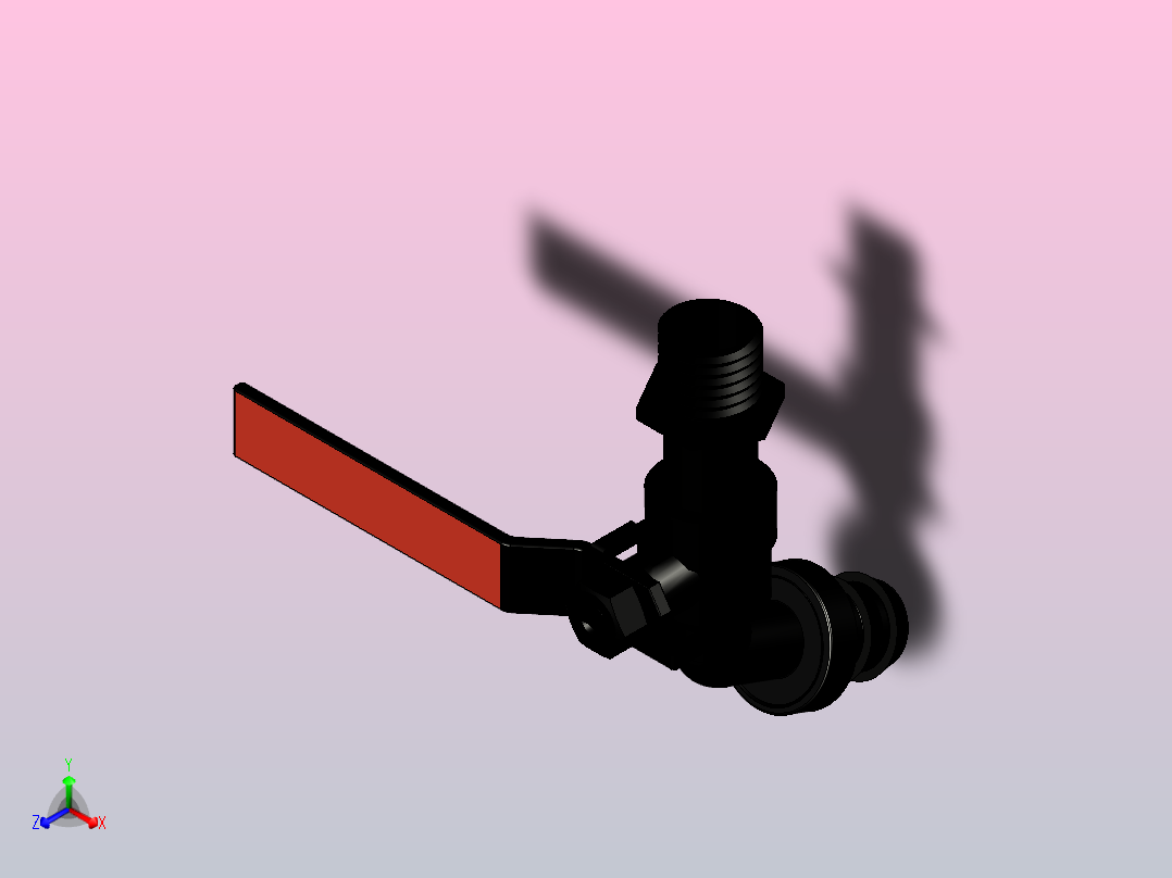 水龙头正等轴测图