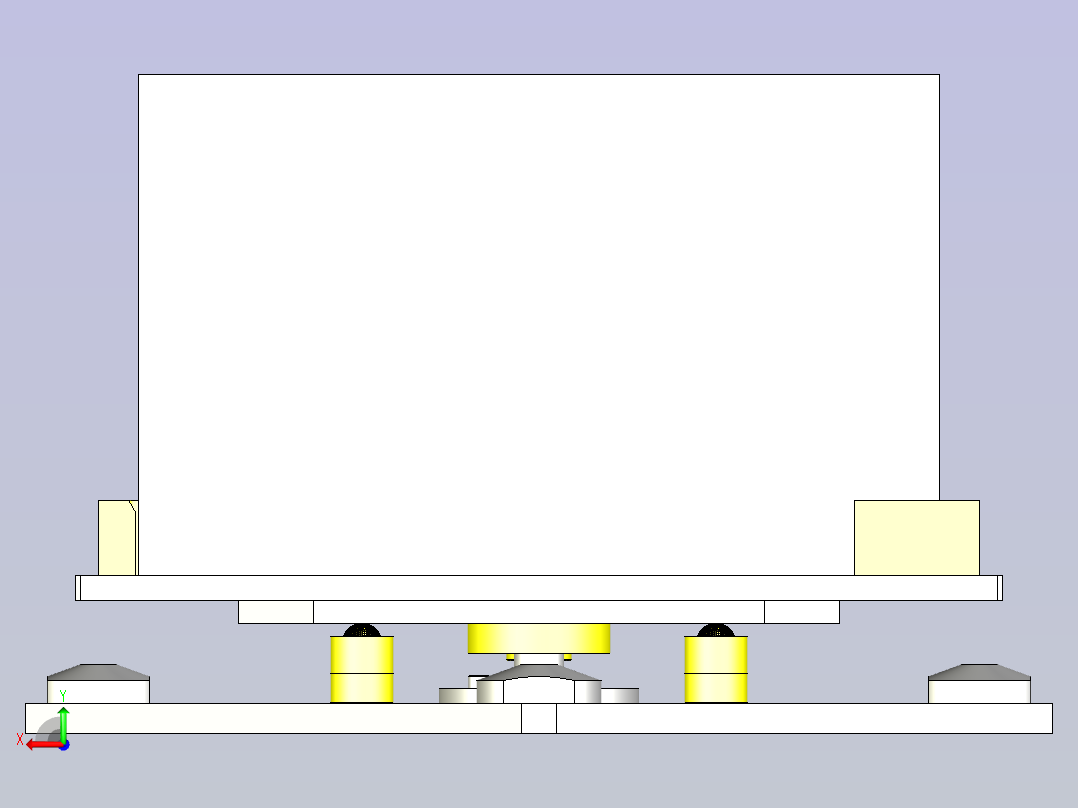 一款柱塞型旋转组件3D模型后视图