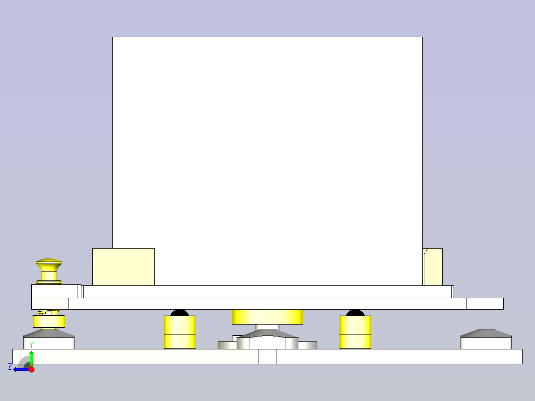 一款柱塞型旋转组件3D模型右视图