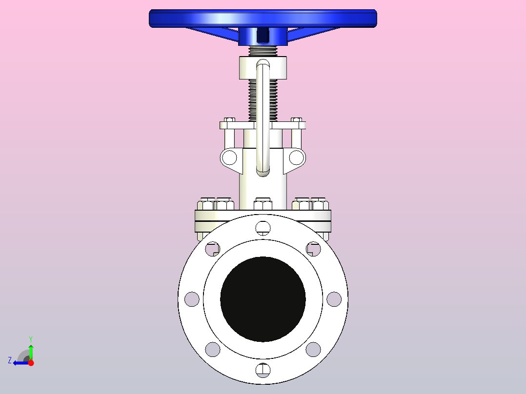 J41H╱W-25╱P法兰截止阀[J41H-25]150右视图