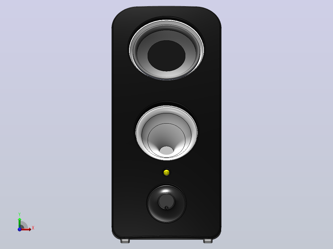 立体声扬声器前视图