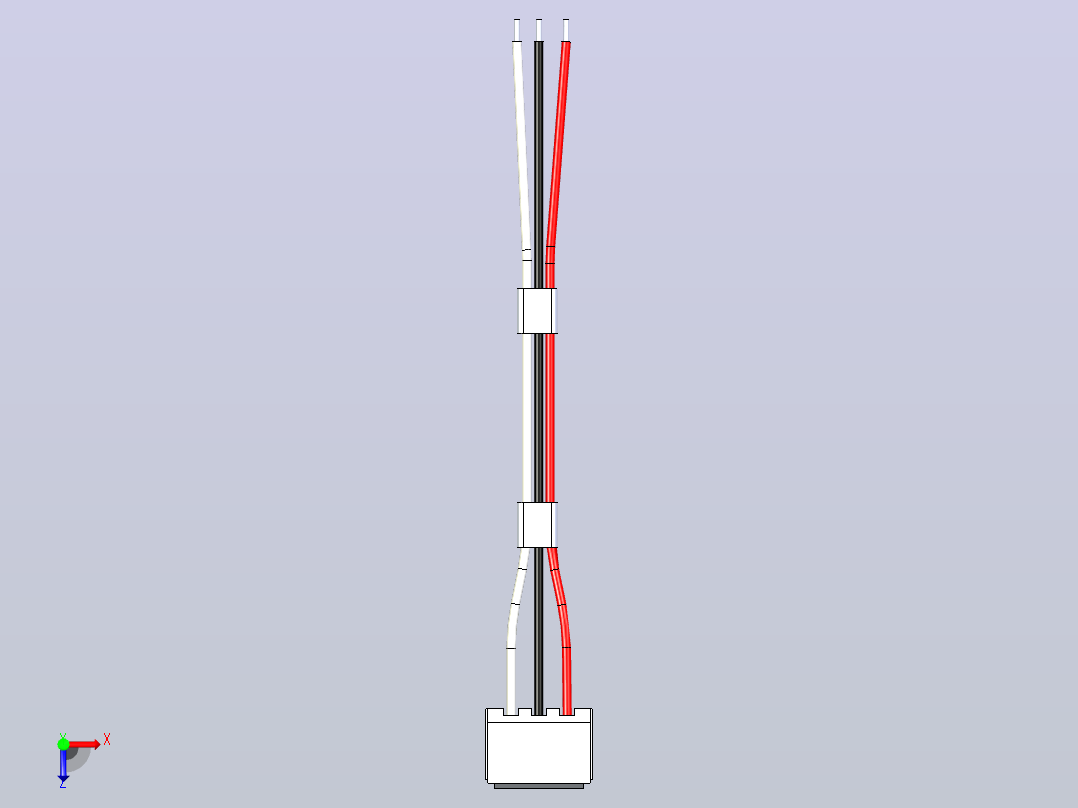 电缆线束组件带连接器EHR-3俯视图