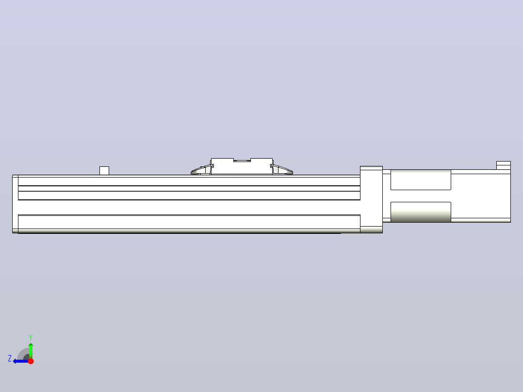 MTH5M标准螺杆滑台[MTH5M-L#-100-BC-P10-C3]右视图