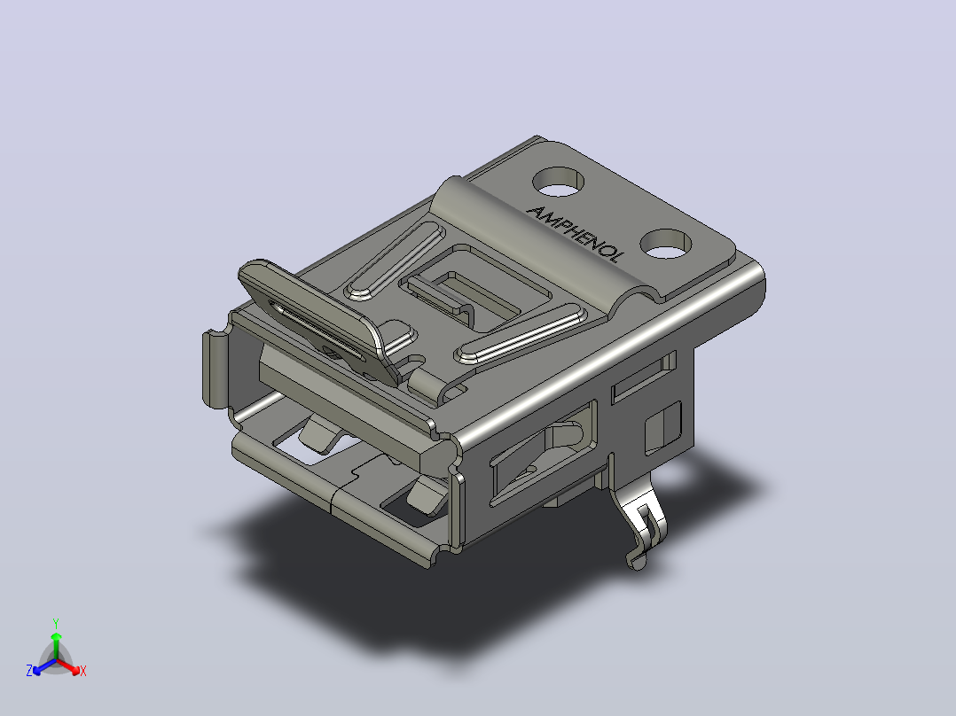 通用串行总线（Universal Serial Bus，简称 USB）正等轴测图