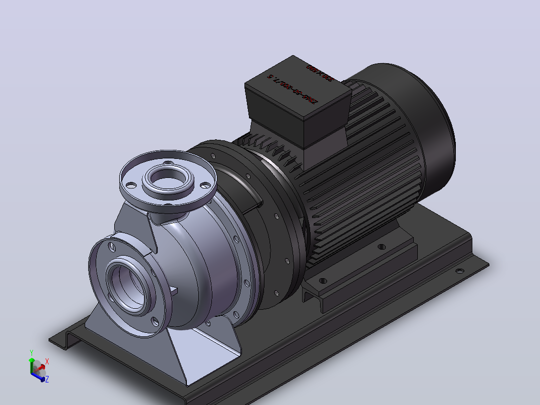 南方泵ZS65[zs65-50-200-7.5]主视图