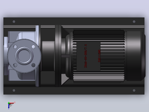 南方泵ZS65[zs65-50-200-7.5]俯视缩略图