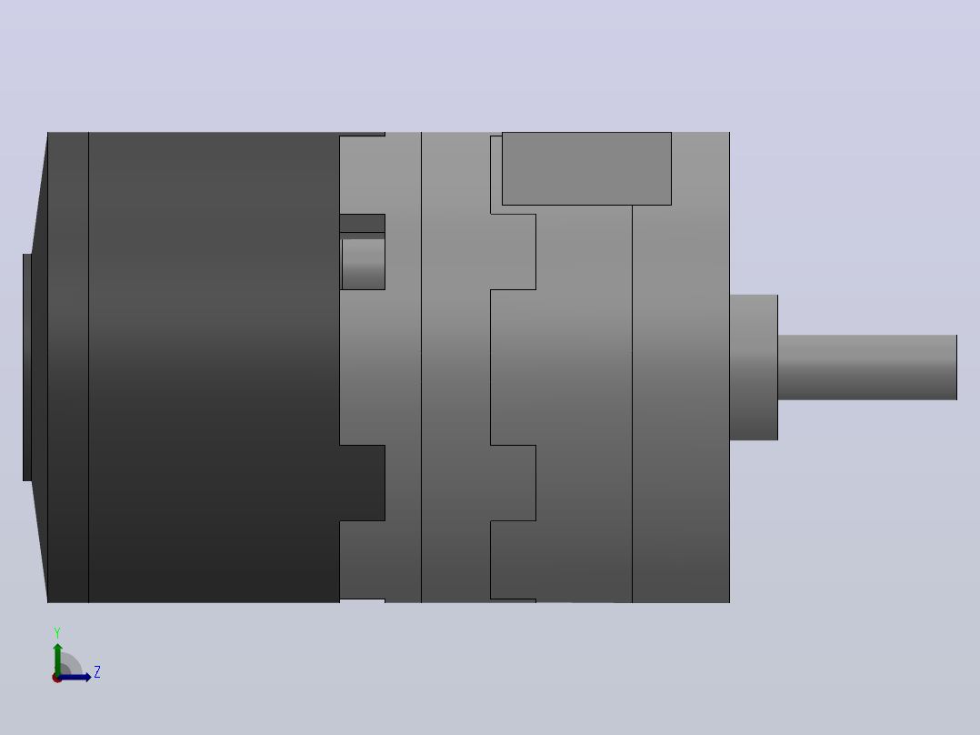 CRB2BW(φ10) 叶片旋转气缸(双叶片式带角度调整单元)[CRB2BWU10-90DZ]左视图