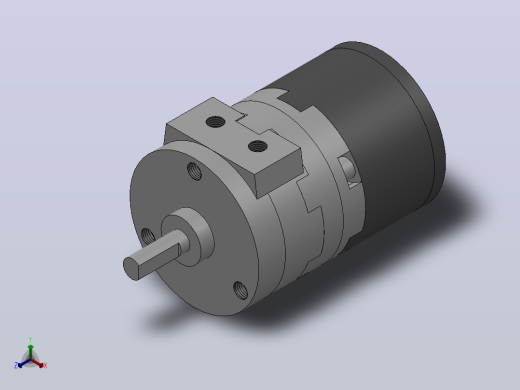 CRB2BW(φ10) 叶片旋转气缸(双叶片式带角度调整单元)[CRB2BWU10-90DZ]正等轴测缩略图
