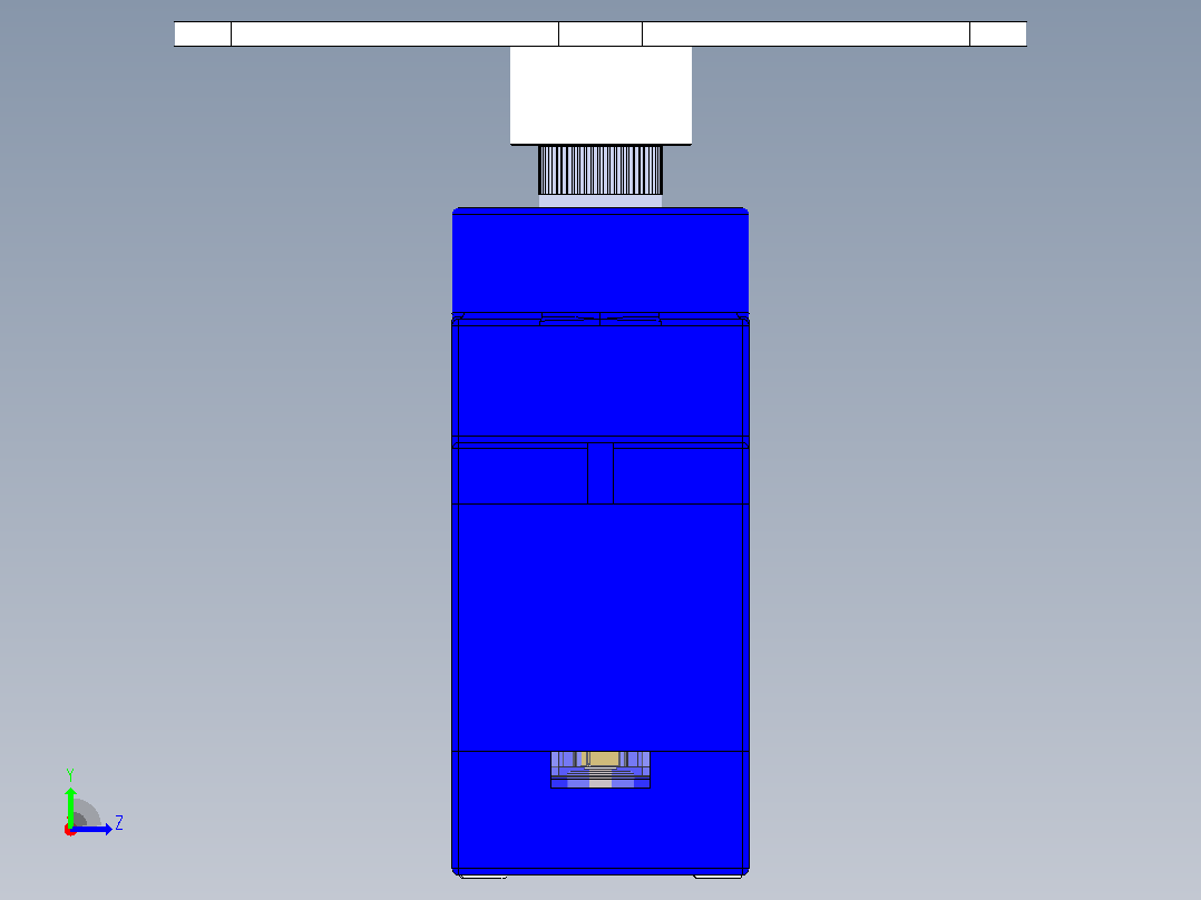 带有夹持器的机械臂左视图