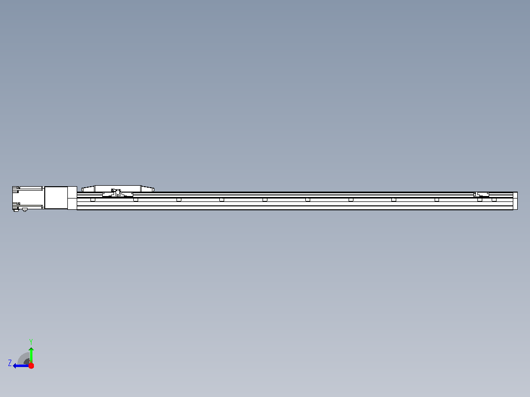 滚珠丝杠直线轴内置导轨TPA-GCR-170-2510C-L1250-M-M75-N3右视图