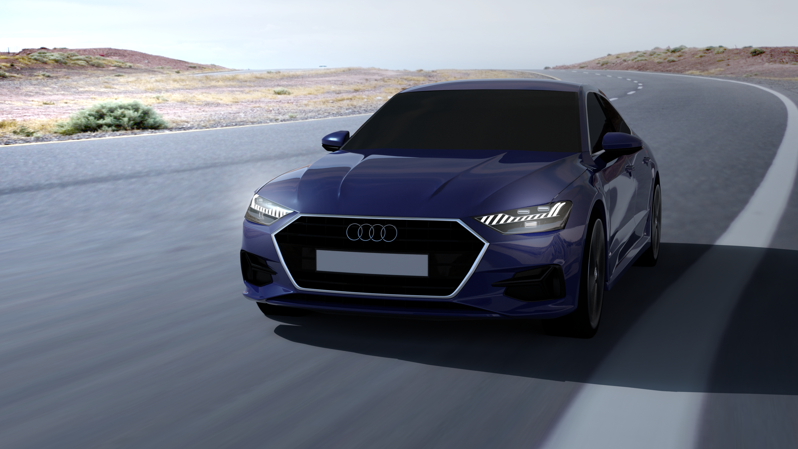 奥迪轿车3d模型 