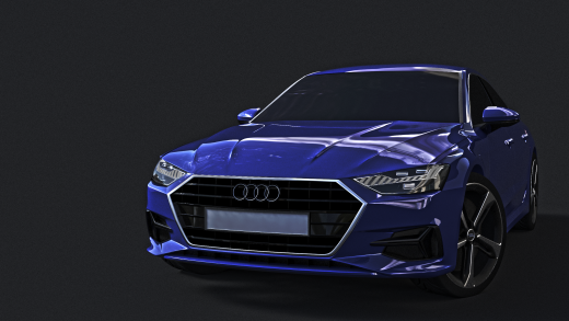 奥迪轿车3d模型 缩略图