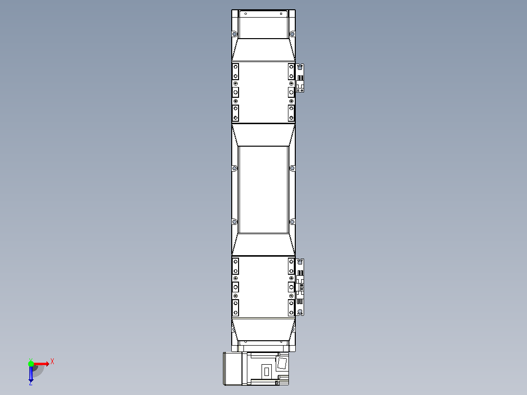 皮带直线轴双滑块型TPA-GCBS-120-P70-L75-LU-M20-N3俯视图