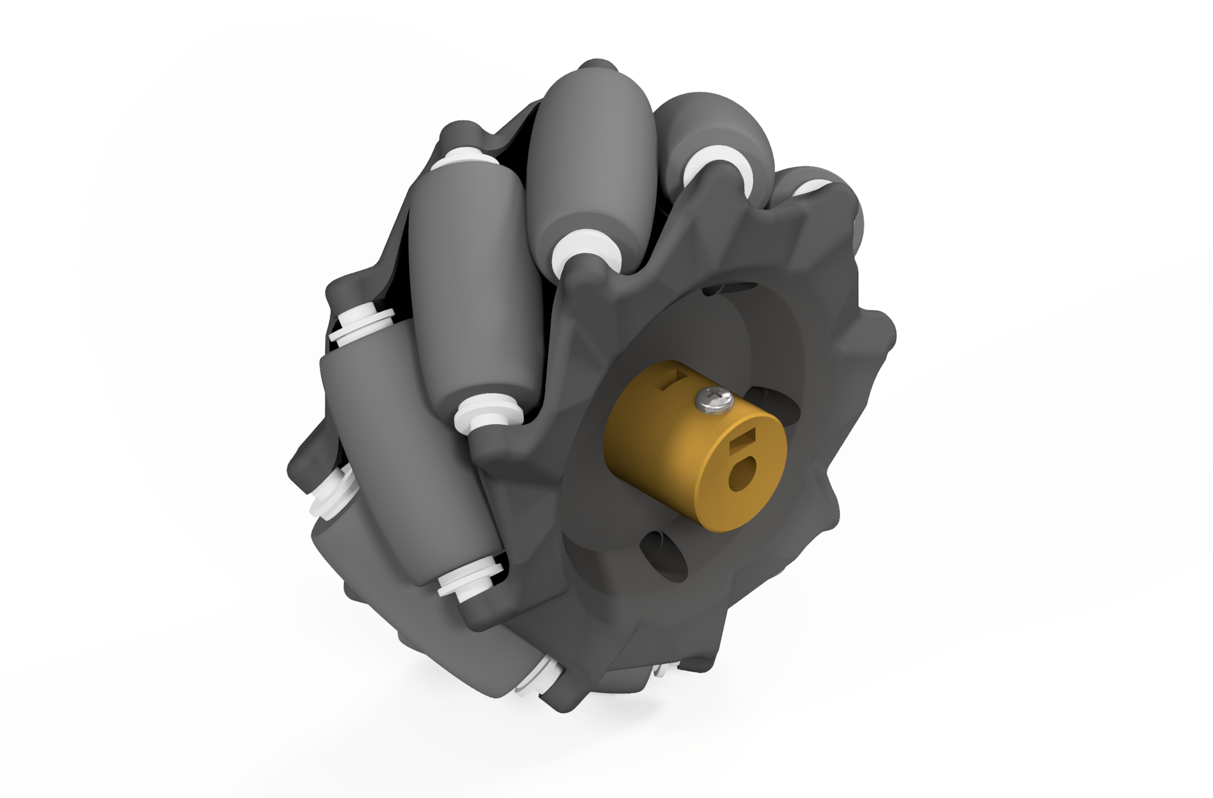 麦克纳姆轮3D数模图纸 Solidworks设计