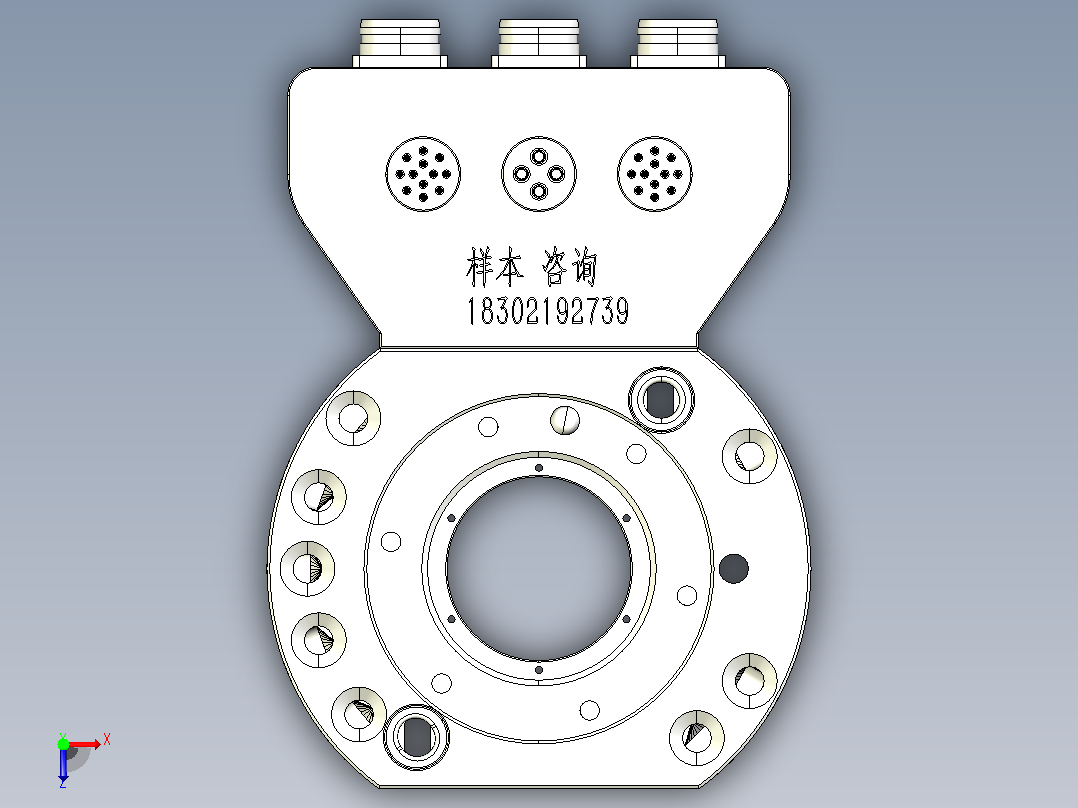 PRC-150-B 快换治具端150kg快换盘 机器人换枪盘 快速交换盘 交换盘 焊钳专用快换俯视图