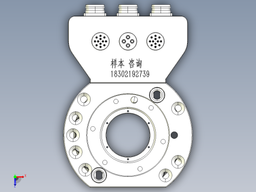 PRC-150-B 快换治具端150kg快换盘 机器人换枪盘 快速交换盘 交换盘 焊钳专用快换俯视缩略图