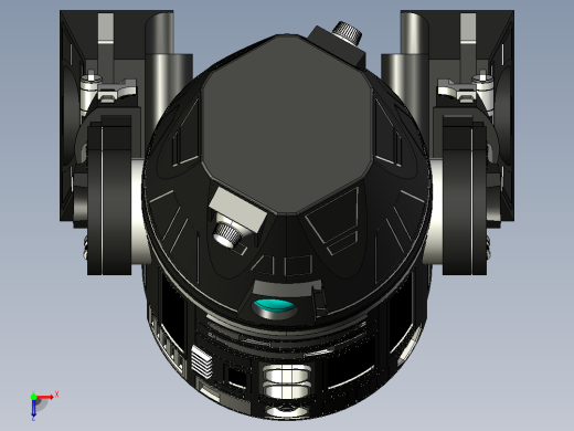 R4I9 -部分解决方案中创建的达斯·维德宇航技工机器人俯视缩略图