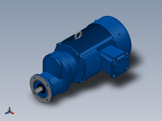 RXF57法兰轴伸式安装斜齿轮减速机RX57-Y2.2-4P-100-M1-0°-Φ140