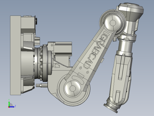 abb robotic arm for 3d print左视缩略图